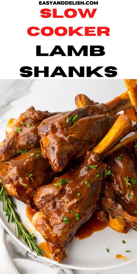 Lamb Recipes Slow Cooker, Fancy Crockpot Recipes, Lamb Chop Slow Cooker Recipes, Lamb Chops Slow Cooker Recipes, Lamb In Crockpot, Lamb Chops In Crockpot, Crockpot Lamb Recipes, Crock Pot Lamb, Lamb Chops In Slow Cooker