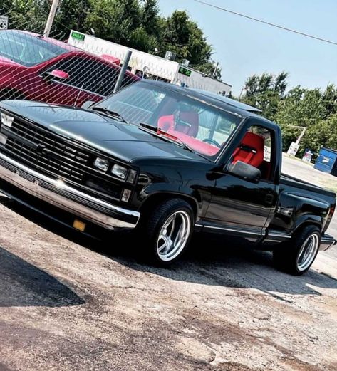 Obs Chevy Lowered, Obs Silverado, Boxy Cars, Chevy Trucks Lowered, Obs Chevy, Classic Cars Trucks Chevy, Vw R32, 57 Chevy Trucks, Single Cab Trucks