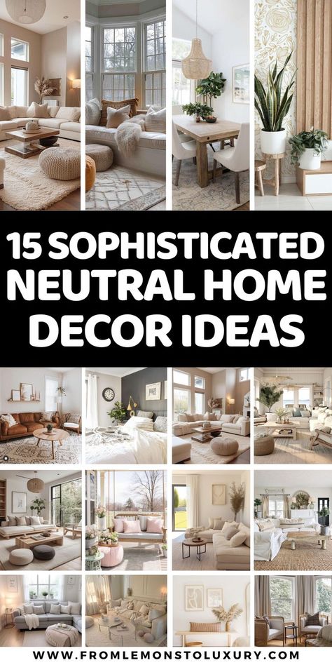 neutral home decor ideas Black And Neutral Home, Dark Neutral Home, Neutral Color Home Decor, Neutral Decorating Ideas, Neutral Color Home, Home Decor Ideas Aesthetic, Neutral Decorating, Neutral Fall Decor Ideas, Living Room Neutral