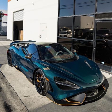 Connor on Instagram: "@anothercarguy ‘s incredible 765 LT spider via @boden_autohaus and @protectivefilmsolutions 😳 This spec is finished in an exposed green carbon and features black wheels, orange brake calipers, orange exterior accents, and a black interior with green carbon and orange accents🍊 What are your thoughts on this spec? #mclaren #765 #lt #spider" Mclaren 765 Lt, Mclaren 765, Mclaren Models, Porsche Gt3, Car Goals, Euro Cars, Exotic Sports Cars, Benz Amg, Car Mods