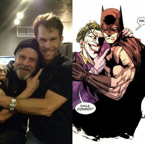 Mark Hamill and Kevin Conroy/Joker and Batman The Joker And Batman, Joker And Batman, Kevin Conroy, I Am Batman, Batman Funny, Joker Art, Batman Universe, Im Batman, Dc Memes