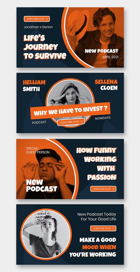 Podcast Influencer Youtube Thumbnail Templates AI, EPS Youtube Thumbnail Design Template, Youtube Podcast Thumbnail, Podcast Thumbnail Design, Podcast Branding, Podcast Covers, Yt Thumbnail, Thumbnail Template, Youtube Video Thumbnail, Youtube Thumbnail Template