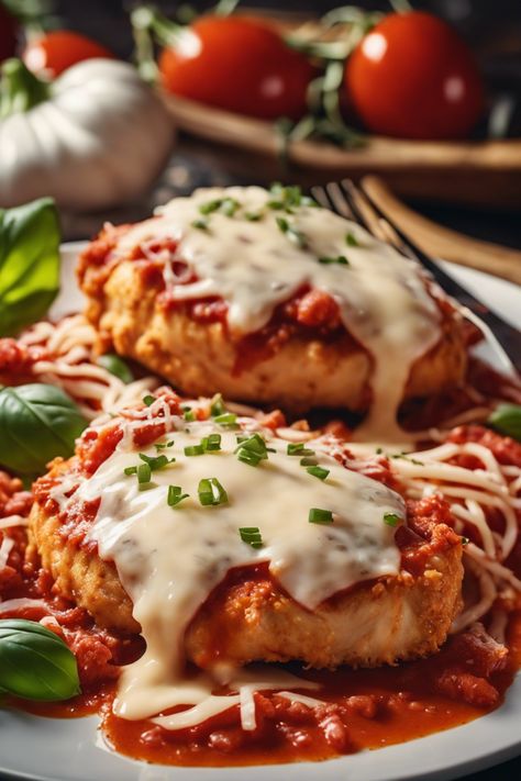 [object Object] Chicken Parmesan Recipe, Au Gratin Recipes, Marinara Sauce Recipe, Lemon Butter Chicken, Parmesan Recipe, Italian Romance, Stew Chicken Recipe, Simple Vinaigrette, Chicken Parmigiana