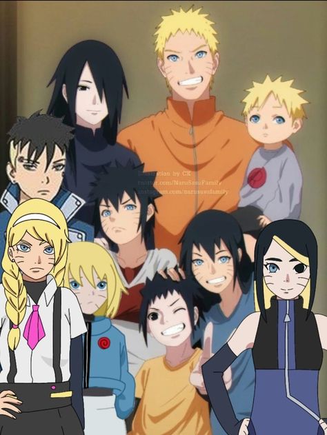 Narusasu Family, Uchimaki Family, Fem Naruto, Uzumaki Family, Naruto Wallpaper, Naruto And Sasuke, Anime Oc, Anime Films, Anime Naruto