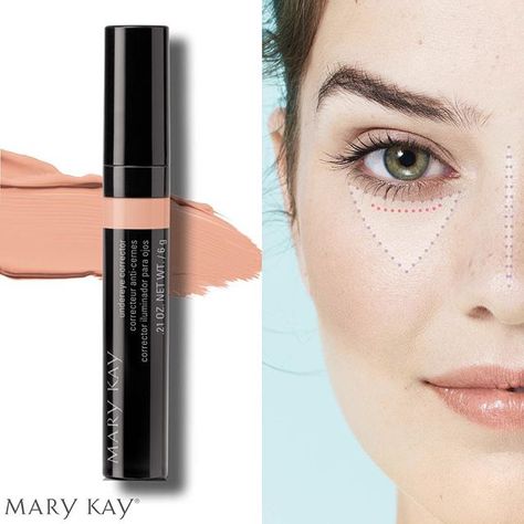 Mary Kay NEW Undereye Corrector neutralizes dark circles and brightens the undereye area, helping to deliver a refreshed, wide -awake appearance. Corrector Mary Kay, Mary Kay Undereye Corrector, Mary Kay Malaysia, Sking Care, Beige Skin Tone, Eye Corrector, Mary Kay Eyes, Beige Skin, Imagenes Mary Kay