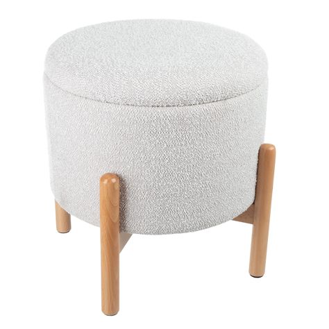 PRICES MAY VARY. OTTOMAN WITH STORAGE - This ottoman stool features a removable lid with a spacious inside compartment, great for storing books, clothes, and more. The round ottoman makes a wonderful addition to any room while keeping your belongings organized. VERSATILE USE - The ottoman is great for use as a foot stool, blanket storage, linen chest, bedroom stool, or living room table - simply set a tray atop it. Its small footprint is perfect for dorms, RVs, kids’ rooms, and small apartments. Bedroom Stools, Ottoman With Storage, Bed Stool, Small Ottoman, Round Storage Ottoman, Foot Rest Ottoman, Linen Chest, Living Room Dorm, Storing Books