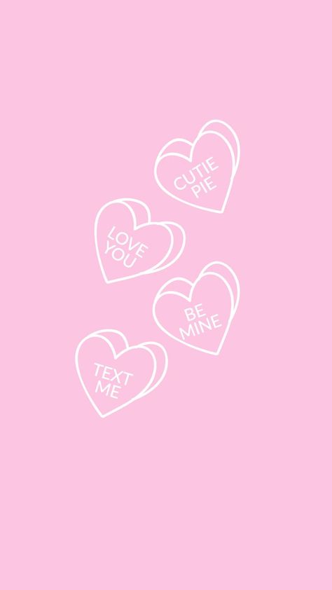 Candy Hearts Wallpaper, For Your Crush, Social Graphics, Boho Valentine, Adobe Express, Custom Candy, Candy Hearts, Instagram Layout, Free Valentine