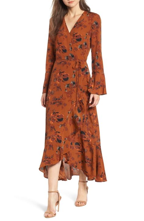 Get it from Nordstrom for $89 (available in sizes XXS-M and in 2X-4X). Wedding Guest Outfit Fall, Fall Wedding Guest, Coctail Dresses, Fall Wedding Guest Dress, Guest Attire, Wedding Attire Guest, Wrap Midi Dress, Fall Wedding Dresses, Guest Outfit