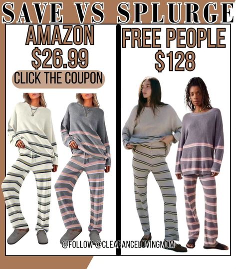 🔥AMAZON DEALS🔥 We love a great look alike over here!! This set is fall perfection!! 😍😍 I mean and the price is great too!! To get this deal click the L IN K in my B10 @clearancelovingmom and then click on 🔥AMAZON DEALS🔥. Then scroll to today's deals. A F F I L I A T E L I N K Amazon Deals, Look Alike, Free People, Quick Saves