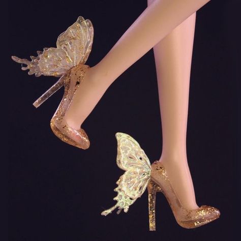 (1) Twitter Butterfly Heels, Fairy Shoes, Butterfly Shoes, Dr Shoes, Fancy Shoes, Fashion Aesthetics, Aesthetic Shoes, Swag Shoes, Pretty Shoes