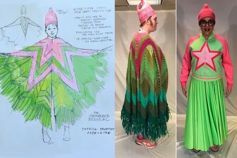 Sponge Bob Costume, Underwater Costume, Sponge Bob The Musical, Drawing Spongebob, Costume Design Drawings, Spongebob Costumes, Spongebob Ideas, Spongebob Sandy, Wardrobe Management