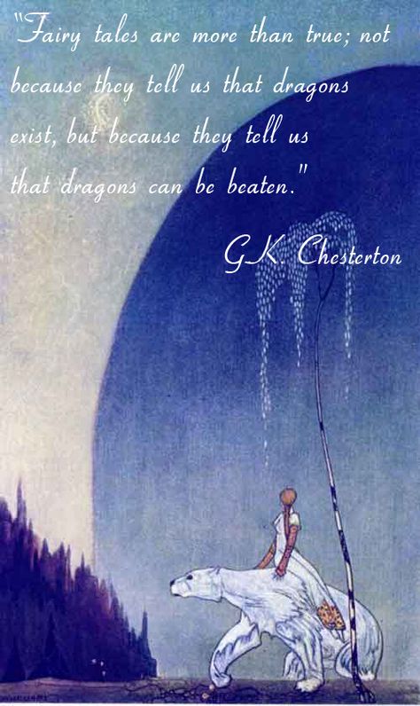 Quote of the day: “Fairy tales are more than true; not because they tell us that dragons exist..." #thebook5 #fairytales #booklove I Get Everything I Want, Kay Nielsen, Florence Academy Of Art, Sun Vintage, East Of The Sun, Edmund Dulac, Fairytale Illustration, Nothing To Fear, Printmaking Art