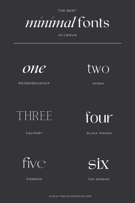 If you are looking for a clean and simple look for your design or brand these minimal fonts in Canva are calling your name. We rounded up our top 7 minimal fonts in Canva that you should be using to help your brand stand out. #minimalfonts #canvadesign #canvafonts #minimaltype #modernfonts Cool Brand Names Ideas, Brand Name Design, Aesthetic Brand Names, Canva Minimalist Font, Clean Canva Fonts, Fonts Modern Minimal, Simple Fonts, Cool Brand Names, Modern Fonts Minimalist Canva