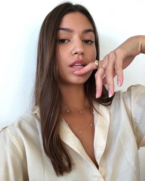 Beauty @gabrielagriffith looking so chic in our Amalfi necklace ✨  Adorn yourself with this elegant piece handcrafted with over 20 genuine mini freshwater pearls! #brunathelabel #freshwaterpearls #18ctgoldjewellery #925sterlingsilver #layeringjewelry Bruna The Label, Layered Jewelry, Amalfi, Chain Lengths, The Label, Fresh Water, Freshwater Pearls, Fashion Inspo, 925 Sterling Silver