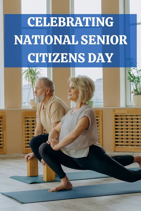 National Senior Citizens Day is quickly approaching. Check out this article for ideas on how to celebrate this special day with your friends and loved ones in a healthy way. Senior Citizen Day, Senior Citizens Day, Senior Day, The Golden Years, Senior Citizen, Fitness Blog, Aging Gracefully, Comfortable Outfits, Loved Ones