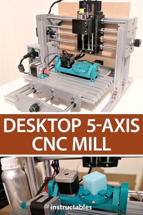 Milling Machine Projects, Homemade Cnc, Wood Cnc Machine, Cnc Machine Projects, 4 Axis Cnc, Arduino Cnc, Desktop Cnc, Diy Cnc Router, 5 Axis Cnc