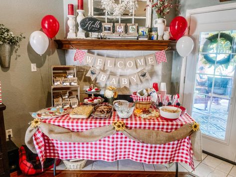 Amazon.com: Rainlemon Jute Burlap Welcome Baby Banner with Grill BBQ Theme Baby Shower Party Garland Decoration : Home & Kitchen Baby Q Decorations, Babyq Decorations, Baby Shower Bbq Theme, Bbq Baby Shower Ideas, Babyque Shower, Bbq Theme Party, Bbq Baby Shower Decorations, Baby Bbq, Barbecue Baby Shower