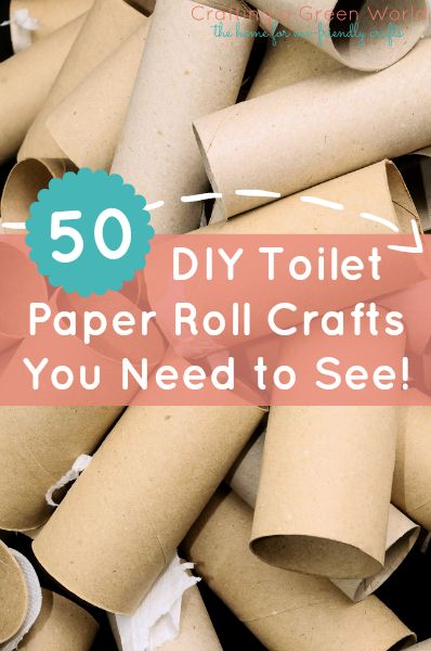 50 DIY Toilet Paper Roll Crafts You Need to See! Diy Toilet Paper, Tube Crafts, Toilet Paper Roll Art, Toilet Roll Craft, Rolled Paper Art, Toilet Paper Crafts, Green World, Diy Toilet, Green Craft