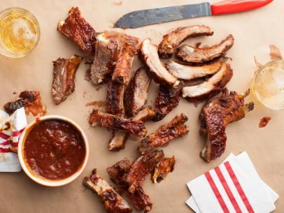 Sweet Cola Ribs Recipe | The Neelys | Food Network Cola Ribs, Best Bbq Ribs, Bbq Beef Ribs, Bbq Recipes Ribs, Pork Spare Ribs, Barbecue Ribs, Bbq Beef, Spare Ribs, Beef Ribs