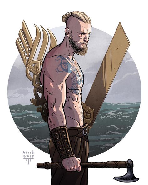 12.6 mil Me gusta, 129 comentarios - Travis Fimmel (@travisfimmelofficial) en Instagram: "Looks awesome. #Vikings" Male Viking, Vikings Season 5, Bjorn Vikings, Bjorn Ironside, Viking Drawings, Ivar Vikings, Sons Of Ragnar, Anime Art Style, Viking Wallpaper