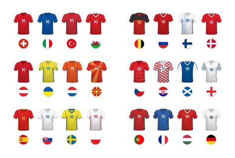 European football tournament set of nati... | Premium Vector #Freepik #vector #sports #football #flag #soccer Soccer Flags, Football Flag, Football Tournament, Sports Graphics, Football Teams, Flag Football, European Football, Sports Football, Bday Ideas