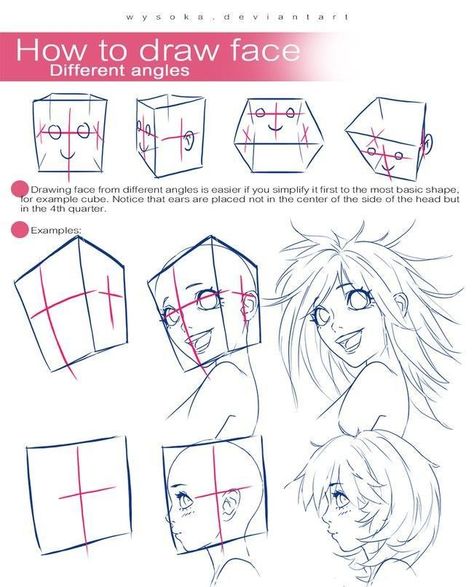 Drawing Heads Tutorial, How To Draw Face, Procreate Free Brushes, Anime Face Drawing, Draw Face, Face Shapes Guide, Comic Face, Manga Tutorial, 얼굴 드로잉