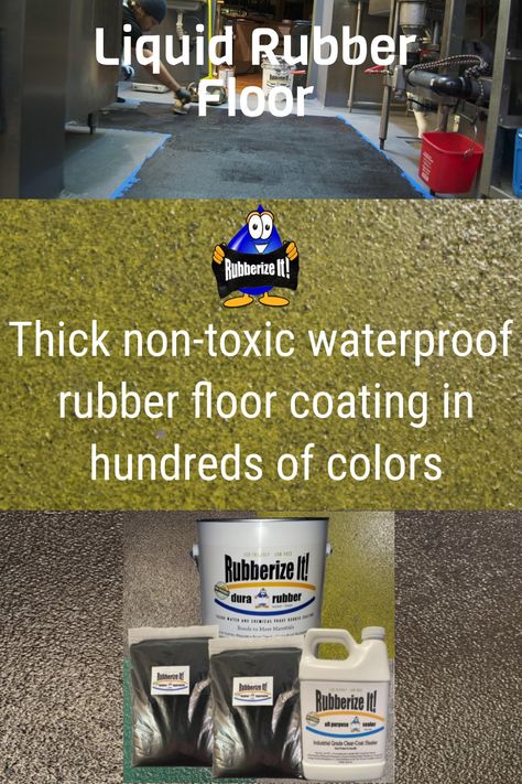 Apply a thick waterproof rubber coating on your deck, kitchen floor and more. Non-toxic easy application and esy clean up. Pool Flooring, Deck Kitchen, Tile Refinishing, Liquid Rubber, Basement Remodel Diy, Garage Shed, Diy Home Cleaning, Waterproof Flooring, Home Workshop