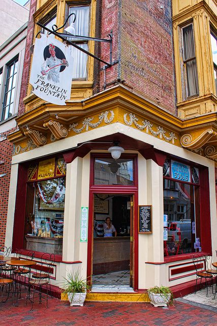 Raelynn recommends The Franklin Fountain for ice cream sundaes the size of your head. Tattoos Outdoors, Visit Philadelphia, Ice Cream Sundaes, First Business, Famous Person, Animals Design, Architecture Quotes, Quotes Art, Soda Fountain