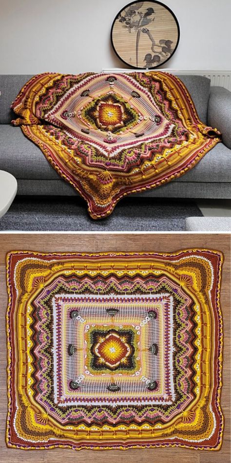 All NEW Crochet Blanket CALs 2023 Crochet Patterns Afghans, Post With Friends, 2023 Crochet, Mandala Blanket, Christmas Crochet Blanket, Crochet Ripple Blanket, Blankets Crochet, Crochet Baby Gifts, Afghans Crochet