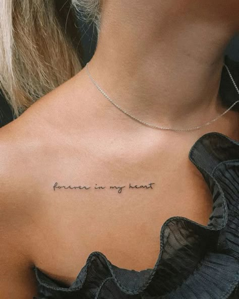 Unique Small Tattoo, Basic Tattoos, Writing Tattoos, Forever In My Heart, Petite Tattoos, Cute Tattoos For Women, Classy Tattoos, Discreet Tattoos, Subtle Tattoos