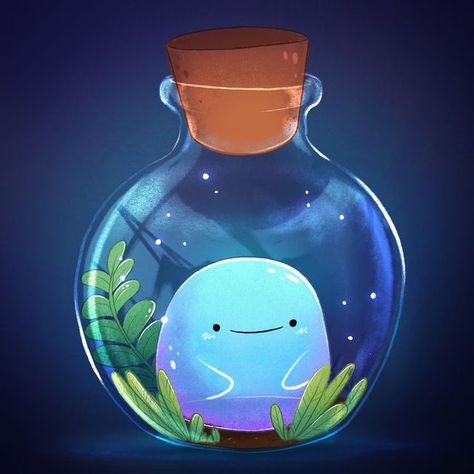 Genevieve’s Design Studio on Instagram: "Let's draw cute monsters in bottles! Full tutorial on YouTube, link in bio 🤍 . . . . #gvdesignstudio #digitalart #digitalarttutorial #procreate #procreatetutorial #procreatedrawing #procreateart #arttutorial #cute #kawaii" Genevieve Design Studio, Fantasy Bottles Art, Draw Glass Tutorial, 2d Digital Art Illustrations, Magic Bottle Illustration, Jar Illustration Art, Kawaii Bottle Drawing, Cute Potion Bottles Drawing, Magic Bottle Drawing