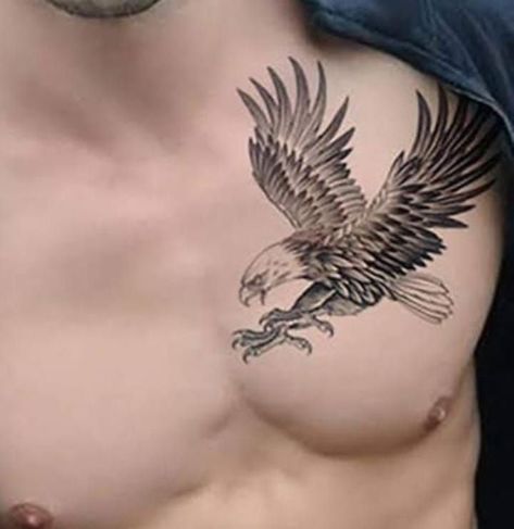 Shoulder Trap Tattoos For Men, Eagle Chest Tattoo, Abdomen Tattoo, Philippine Eagle, Ab Tattoo, Zeus Tattoo, Country Tattoos, Getting A Tattoo, Eagle Tattoo