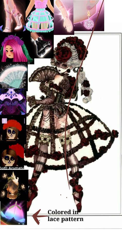 Royal High When I Grow Up Outfit, Goddess Of Triumph Set Royale High, Halloween Fits Royale High, Royal High Royalty Outfits, Rh Outfits Halloween, Masquerade Outfit Ideas Royale High, Your Oc Turned Evil Royal High, Royale High Clothing Hacks, Villain Royale High