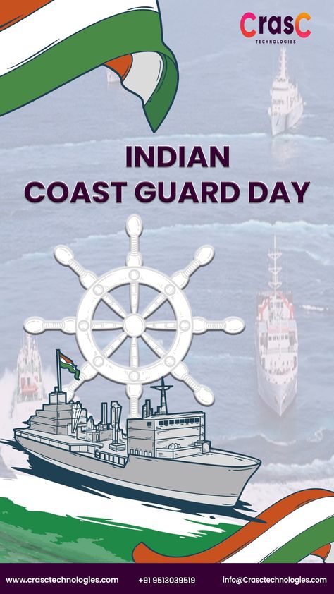 Today we celebrate the Indian Coast Guard's success in protecting our maritime borders and saving lives! For More Details Please visit our Website : https://crasctechnologies.com/ #crasctechnologies #indiancoastguardday #indiancoastguard #sakshyambharat #coastguard #indiancoast #coastguardlife #sakshyamprahlad #indiancoastgaurd #coastguardwife #indiannavy #india #modi #bjp #indianarmy #indianairforce Indian Coast Guard Day, Coast Guard Wife, Coast Gaurd, Indian Coast Guard, Indian Air Force, Indian Navy, Indian Army, Coast Guard, Saving Lives