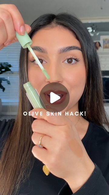 142K views · 5.7K likes | Mia Galvan on Instagram: "Green color corrector for olive skin!💚🫒 @elfcosmetics camo color corrector in green #makeuphacks #makeuptips #oliveskin #greencolorcorrector" Elf Camo Color Corrector, Green Color Corrector How To Use, Elf Green Color Corrector, Fair Olive Skin, Green Corrector, Green Color Corrector, Green Concealer, Corrector Concealer, Olive Skin