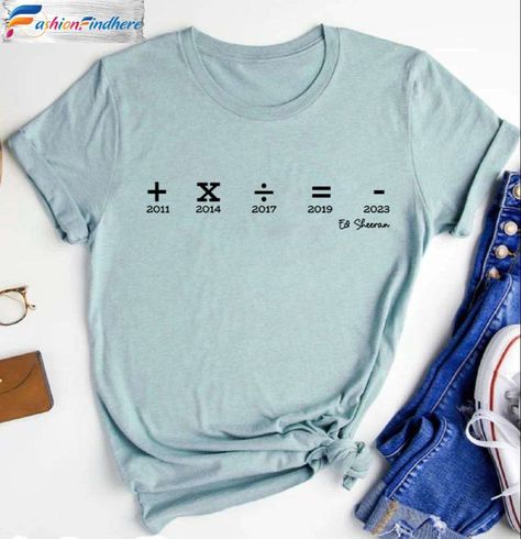 Ed Sheeran Mathematics Tour, Ed Sheeran T Shirt, Glitter Tumblers, Beginning Writing, Concert Shirts, Music Fans, Ed Sheeran, Trending Tshirts, Classic Shirt