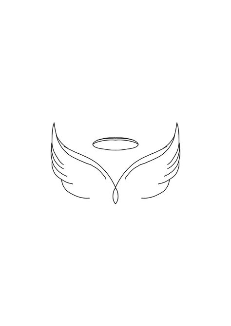 Star With Wings Tattoo, Angel Wing Tattoo, Halo Tattoo, Alas Tattoo, Memorial Tattoo Quotes, Small Symbol Tattoos, Wing Tattoo Men, Leg Sleeve Tattoos, Rip Tattoo