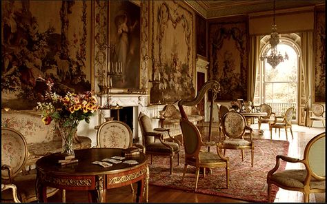 Sitting Room at Inveraray Castle in Argyll, Scotland Period Interiors, Manor House Interior, Manor Interior, Inveraray Castle, Historical Interior, Castle Home, English Interior, British Interior, Palace Interior