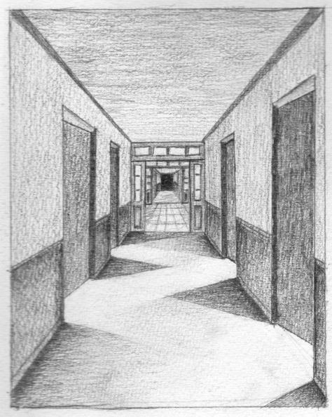 1 Point Perspective, Perspective Sketch, Perspective Drawing Architecture, Perspective Drawing Lessons, Garden Mushrooms, One Point Perspective, Architecture Sketchbook, Architecture Design Drawing, Point Perspective