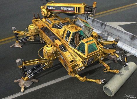 Back in August of 2014, 3DPrint.com broke a story on a project originating from New York City architect/contractor Adam Kushner, and the company which he is Road Engineering, Scifi Vehicle, 3d Printed House, Caterpillar Excavator, Space Engineers, Crane Design, Construction Vehicle, Construction Machines, Rescue Team