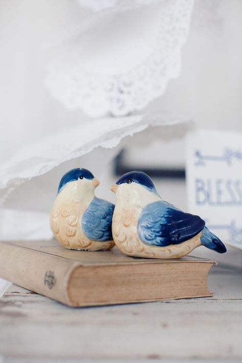 Blue Cottage, Spring Wedding Inspiration, Little Cottage, Bird Decor, Little Birds, Little Bird, Bird Feathers, Cottage Style, Blue Bird