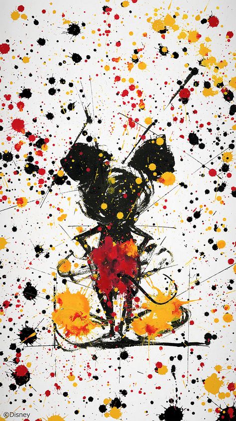 #mickey #mouse #mickeymouse #disney #art #abstract #paint #screensaver Mickey Mouse Abstract Art, Disney Abstract Art, Mickey Painting, Mouse Tattoo, Mouse Paint, Art Splash, Minnie Y Mickey Mouse, Splatter Art, Mouse Art