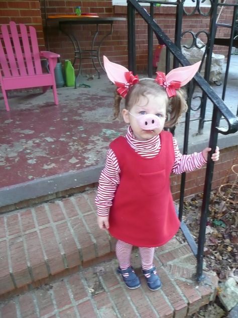 The cutest "Olivia the Pig" Pig Halloween, Family Literacy Night, Family Literacy, Kids Rewards, Toddler Halloween Costumes, First Birthday Decorations, Busy Parents, Toddler Halloween, Toddler Costumes