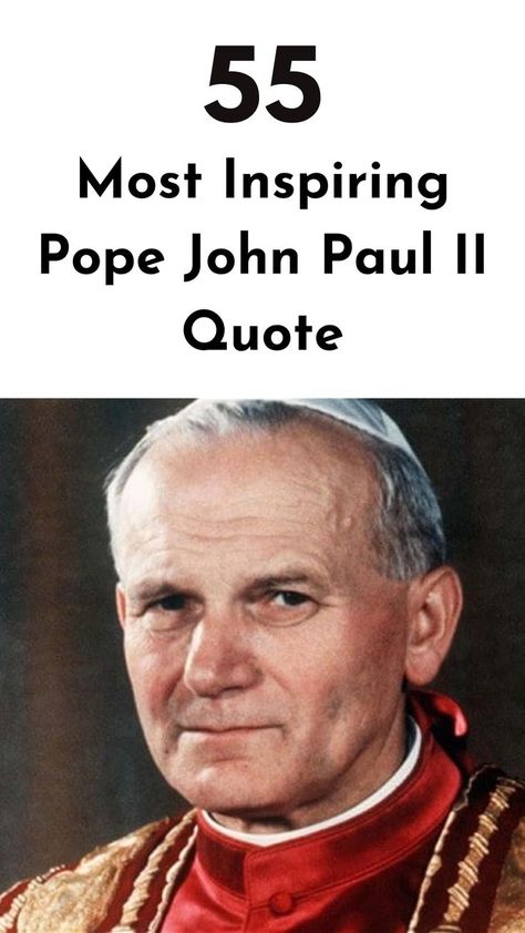 Check out these inspirational Pope John Paul II quotes that will touch hearts and uplift your soul. St John Paul Ii Pictures, Saint Pope John Paul Ii, St John Paul 2 Quotes, Saint John Paul Ii Quotes, Pope John Paul Ii Quotes, John Paul Ii Quotes, Pope Saint John Paul Ii, Early Church Fathers, Latin Quotes