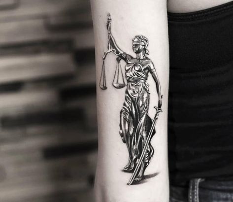 Statue Of Justice Tattoo, Justice Scales Tattoo, Scales Of Justice Tattoo, Scales Tattoo, Steve Butcher Tattoo, Justice Scales, Justice Tattoo, Pocket Watch Tattoos, Scales Of Justice