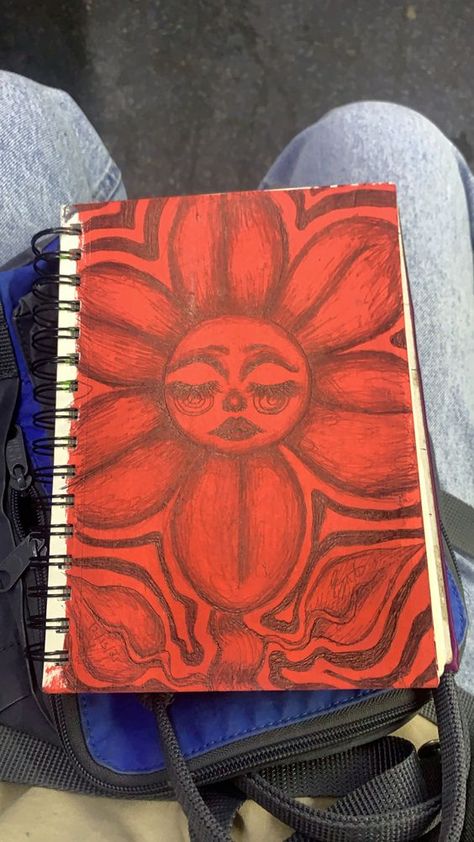 Little red lady #drawingideas #sketch #drawingbase #drawingbodyposes #drawing Easy Trippy Tattoos, Trippy Background Drawing Easy, Flowers With Faces Drawing Trippy, Trippie Doodles, Funky Art Drawings Easy, Easy Drawings Trippy, Trippie Drawings, Things To Draw Trippy, Trippy Drawing Ideas Easy Step By Step