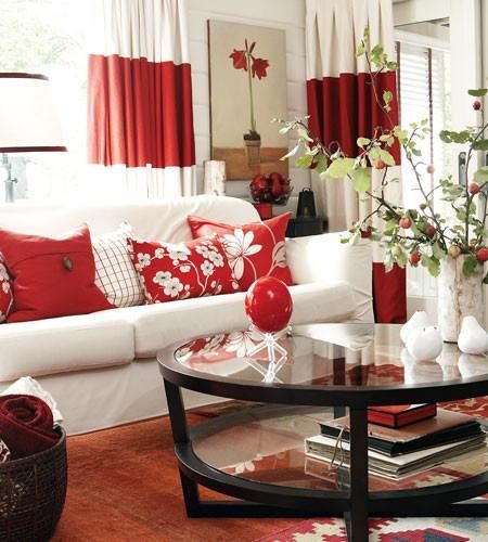 Red And White Decor, Chinese Living Room, Cream Living Rooms, Red Living, White Interior Design, Living Room Red, Casa Vintage, Red Home Decor, Living Room Accessories