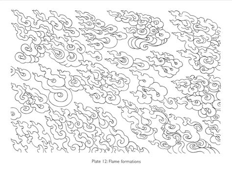 12-Flame Formations (I) Wind Reference, Tibetan Symbols, Grafic Art, Tibet Art, Sacred Geometry Tattoo, Chinese Pattern, Fire Tattoo, Thangka Painting, Tibetan Art