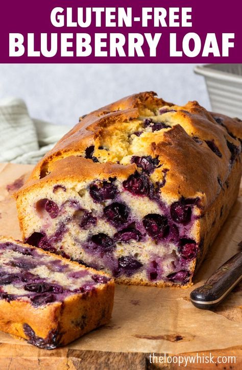 Gluten Free Blueberry Cake Recipes, Gluten Free Berry Cake, Blueberry Loaf Cake, Gluten Free Blueberry Loaf, Blueberry Bread Gluten Free, Blueberry Cake Gluten Free, Gluten Free Blueberry Coffee Cake, Gluten Free Blueberry Recipes, Pear Cake Gluten Free