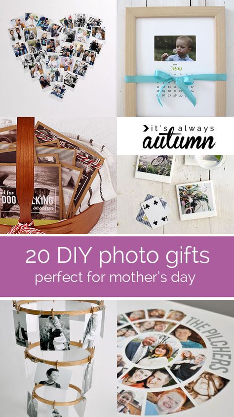 great collection of DIY photo gifts - some are better for moms, but #7, #8 or #11 would be perfect for Father's Day! Diy Photo Gifts, Diy Photo Projects, Photo Gifts Diy, Gifts For Mothers, Diy Presents, Cadeau Diy, Cadeau Photo, Crafty Gifts, Mothers Day Crafts